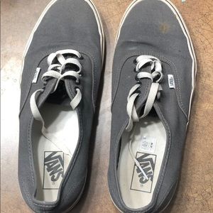 Worn men’s size 10.5 grey vans